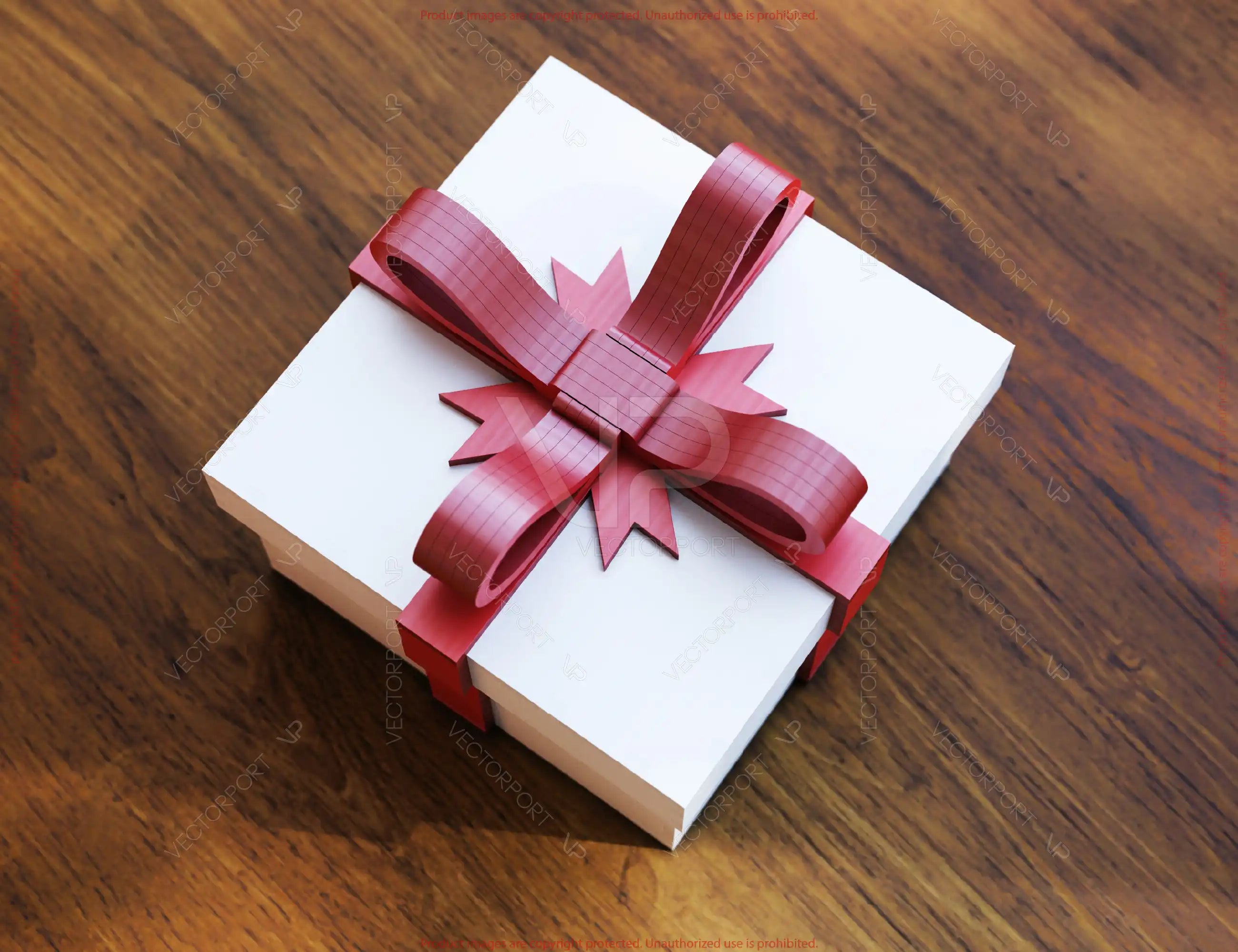 Gift Box with Bow Elegant Cube Gift Box SVG | Valentine & Special Occasion  Laser Cut Digital Download |#U673|