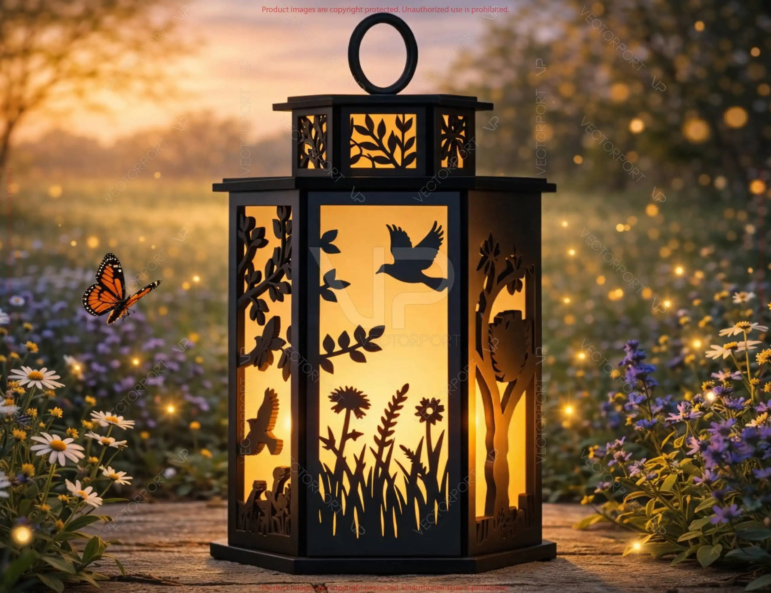 Spring Theme Laser Cut Lantern Bundle | 10 Designs | DIY Wooden Candle Holder Digital Download |#U692|