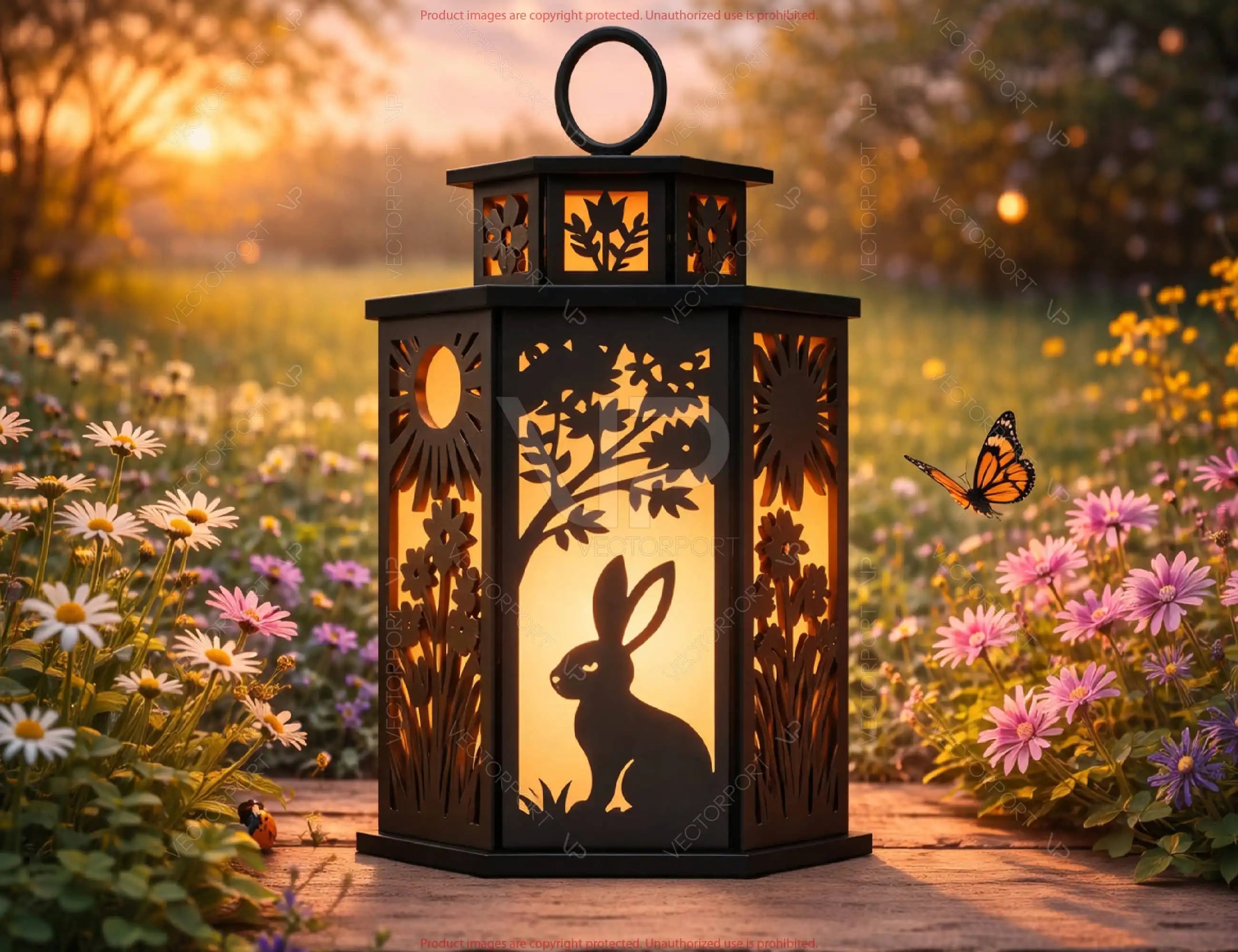 Spring Theme Laser Cut Lantern Bundle | 10 Designs | DIY Wooden Candle Holder Digital Download |#U692|