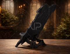 Gothic Phone Stand SVG | Raven Skull Gothic Smartphone Holder | Laser Cut Wooden Desk Stand Digital Download |#U693|