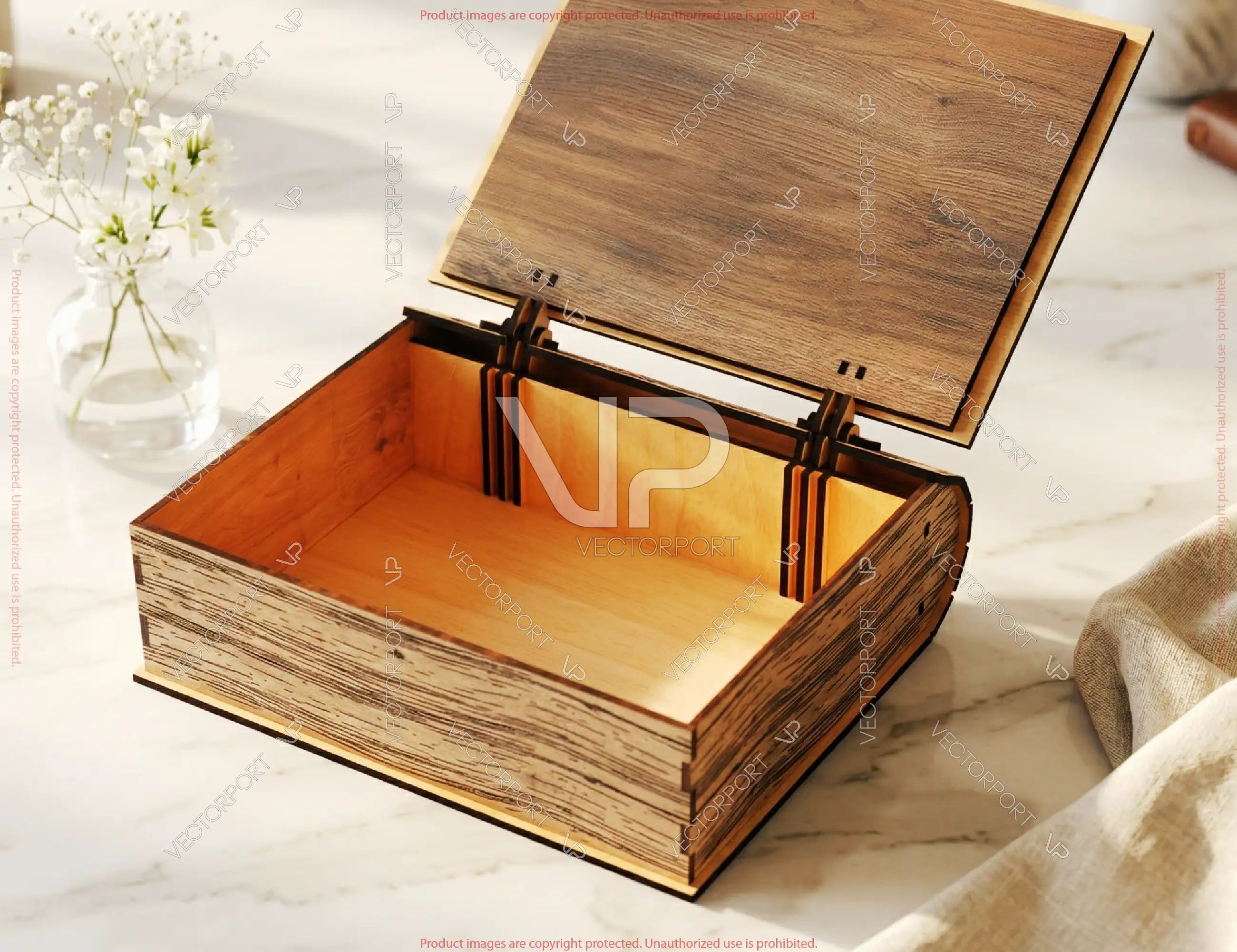 Personalized Wooden Keepsake Book Box Laser Cut File –Tree of Life Romantic Gift for Her Digital Download |#U711|