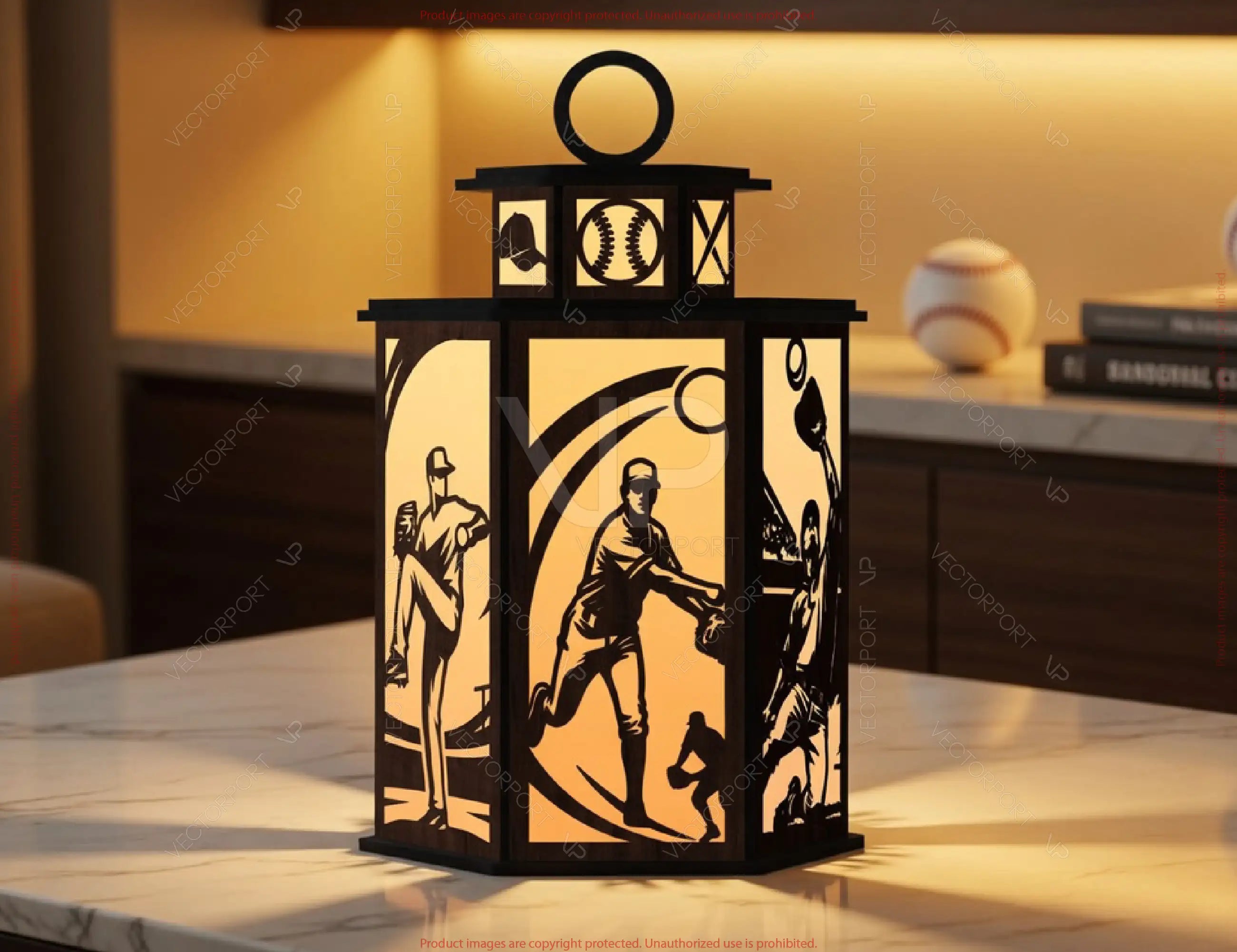 Sports Series Lantern Bundle SVG | 10 Sports Themed Silhouette Lanterns Laser Cut Digital Download |#U717|