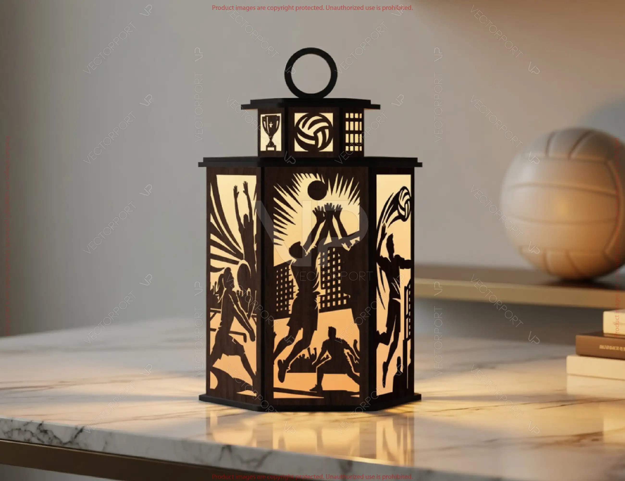 Sports Series Lantern Bundle SVG | 10 Sports Themed Silhouette Lanterns Laser Cut Digital Download |#U717|