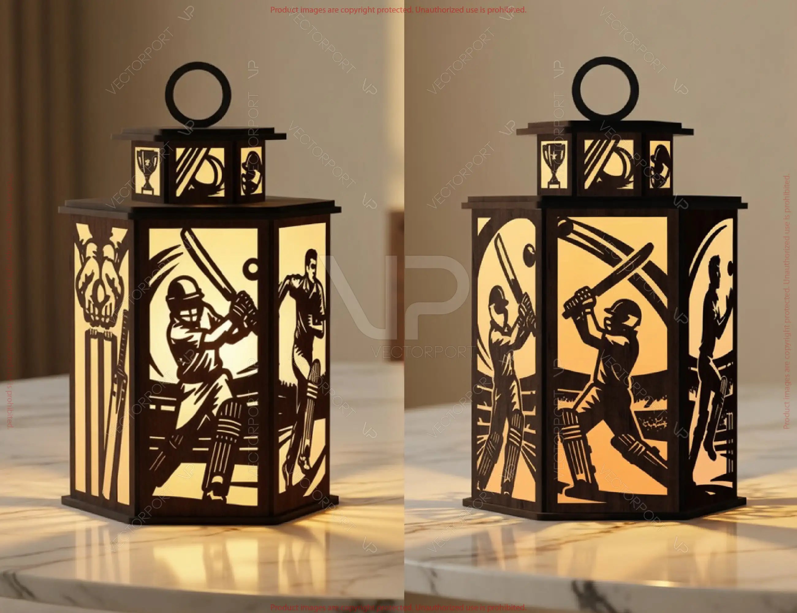 Sports Series Lantern Bundle SVG | 10 Sports Themed Silhouette Lanterns Laser Cut Digital Download |#U717|