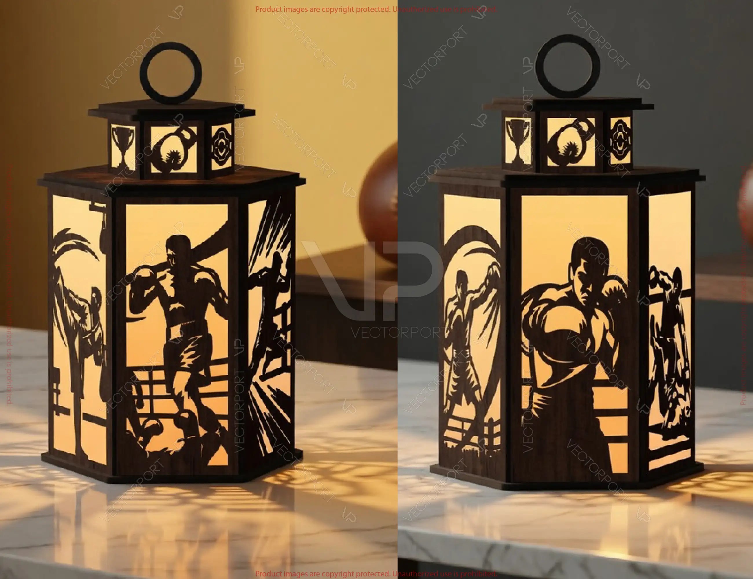 Sports Series Lantern Bundle SVG | 10 Sports Themed Silhouette Lanterns Laser Cut Digital Download |#U717|