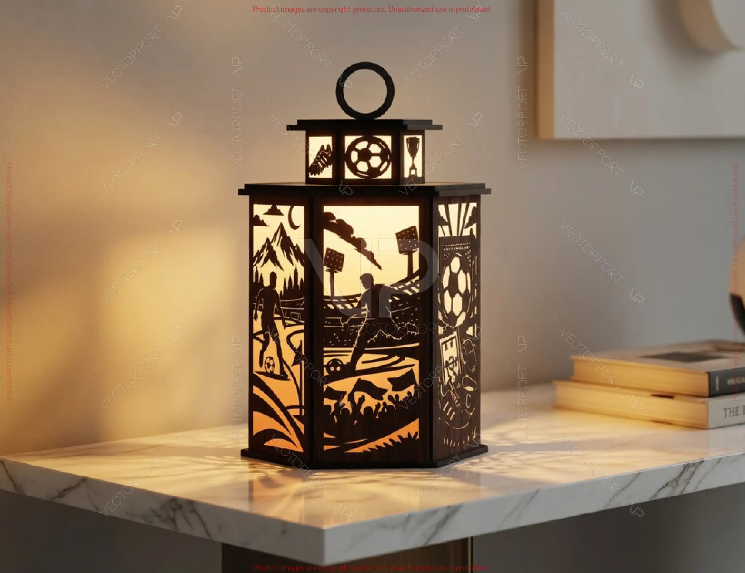 Sports Series Lantern Bundle SVG | 10 Sports Themed Silhouette Lanterns Laser Cut Digital Download |#U717|