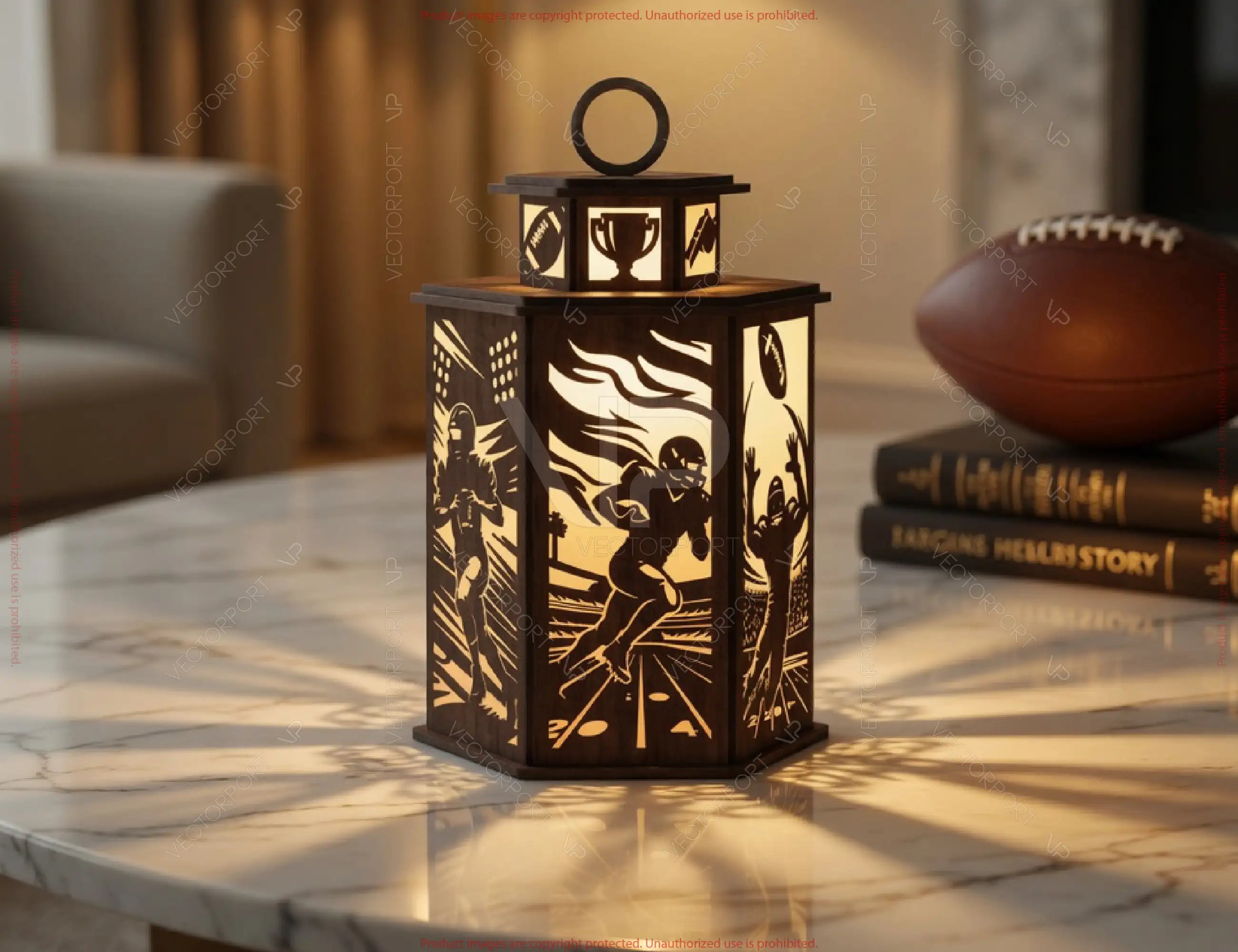 Sports Series Lantern Bundle SVG | 10 Sports Themed Silhouette Lanterns Laser Cut Digital Download |#U717|