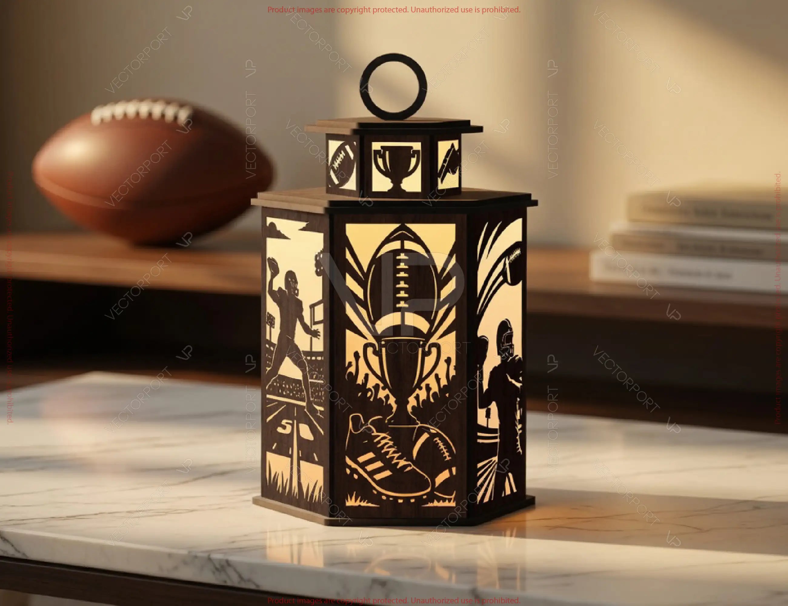 Sports Series Lantern Bundle SVG | 10 Sports Themed Silhouette Lanterns Laser Cut Digital Download |#U717|