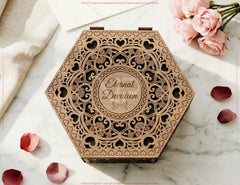 Romantic Wooden Storage Box Laser Cut Love Keepsake Memory Box Digital Download |#U722| VectorPort
