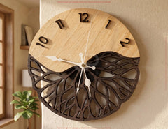 Tree of Life Multilayer Wall Clock Laser Cut File - Modern Wood Wall Art Digital Download |#U726| VectorPort