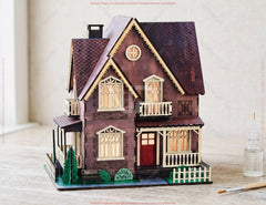 Victorian Dollhouse SVG | Laser Cut Miniature House | Wooden Gothic House Lantern Digital Download |#U730| VectorPort