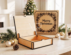 Laser Cut Gift Box | Personalized Keepsake Box | Engraved Wooden Box Digital Download |#U736| VectorPort