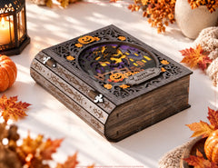 Halloween Book Box SVG Personalized Wooden Gift Box Digital Download |#U744| VectorPort