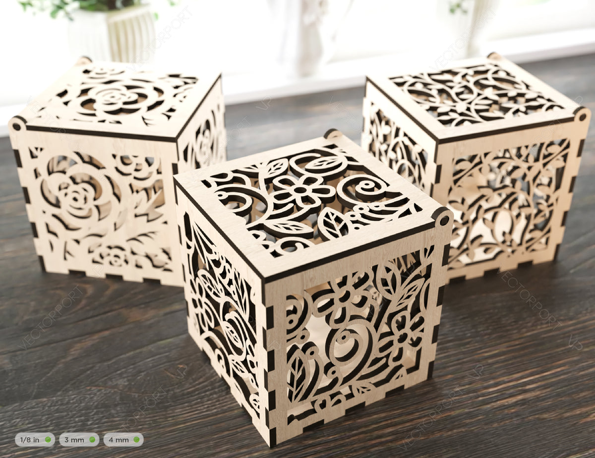 Opener Gift Box Decorative Wooden laser cut jeweler case Wedding Love Valentine Gift model Digital Download |#U176|