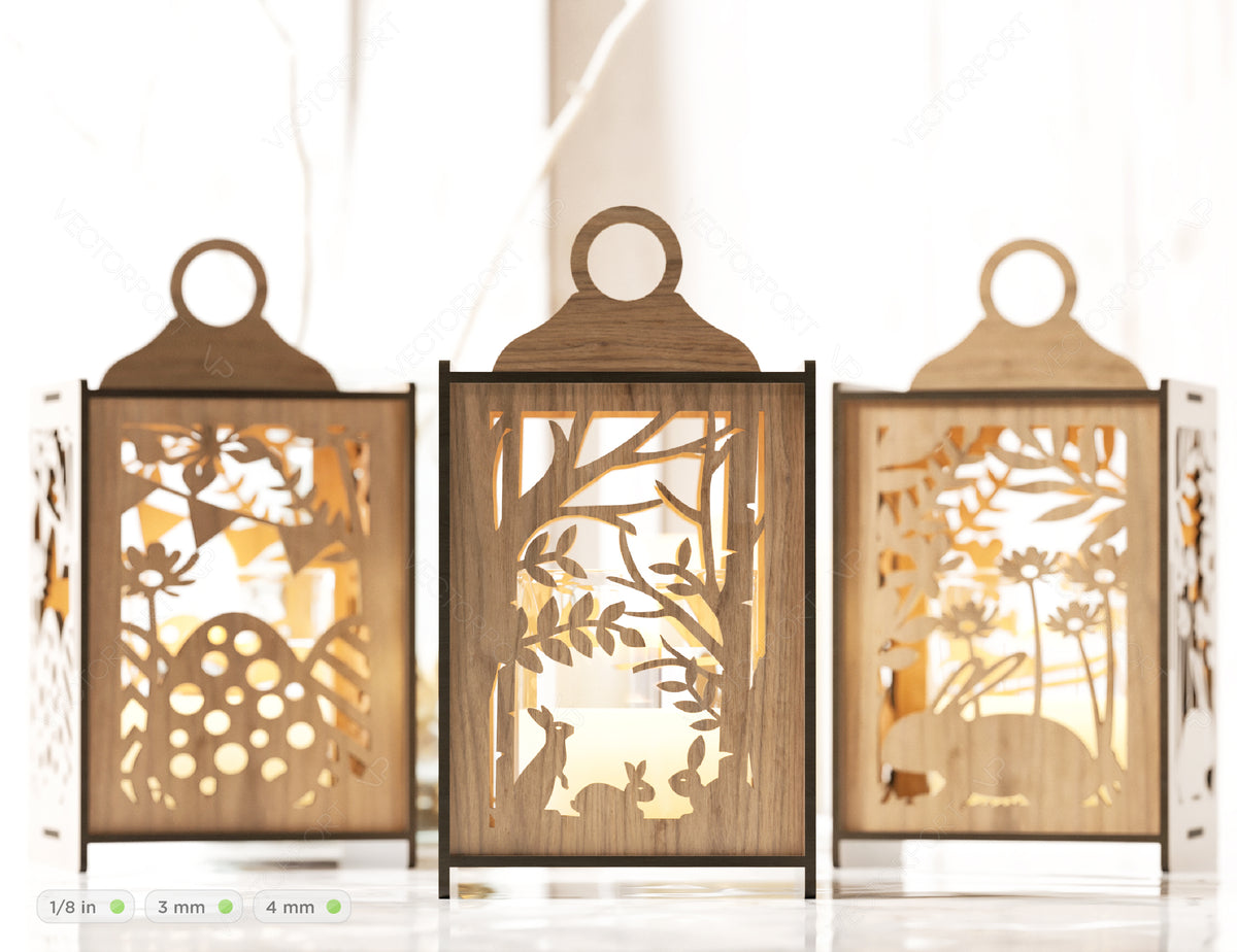 Easter Lamp Candle Holder Ornaments Light Bunny Opener Lantern Decoration Table Digital Download |#193|